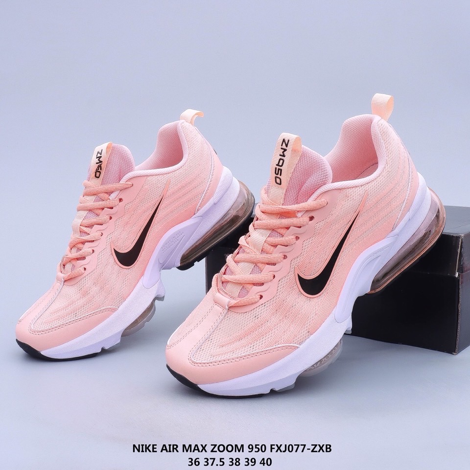 Women Nike Air Max Zoom 950 Pink White Shoes